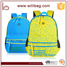 Mochila de impresión hermosa Mochila de escuela ergonómica para niños